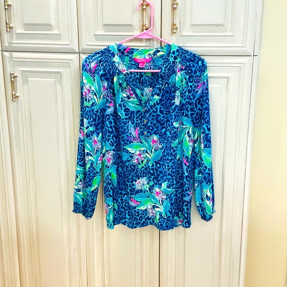 LILLY PULITZER ELSA TOP - Picture 1 of 3